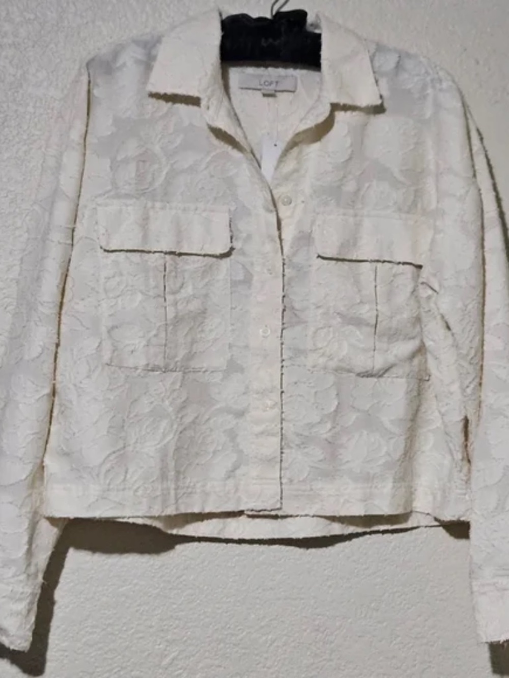 Loft Clip Utility Shirt ivory Small - Picture 2 of 6